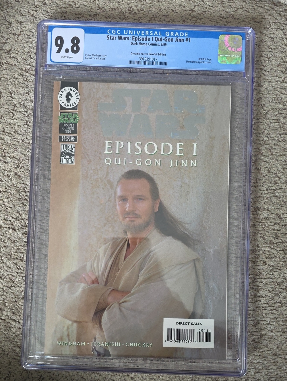 Star Wars Episode I Qui-Gon Jinn #1 CGC Graded - Beige/Tan